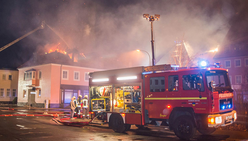Происшествия: Пожар в Баутцене уничтожил дом для мигрантов