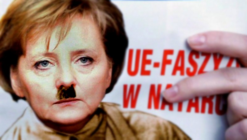 Новости: Турецкая пресса: Меркель с усами Гитлера