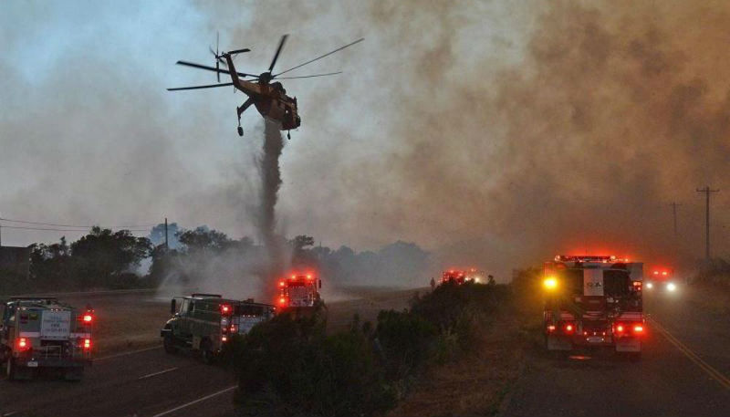 Новости: Настоящая Санта-Барбара: пожар в Калифорнии