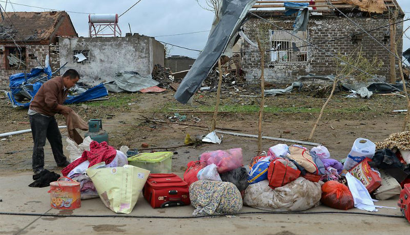 Новости: Ураганы и смерчи в Китае: число жертв растет