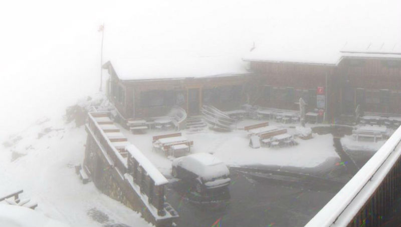 Новости: В Баварии выпал снег (панорама с Цугшпитце 360°)
