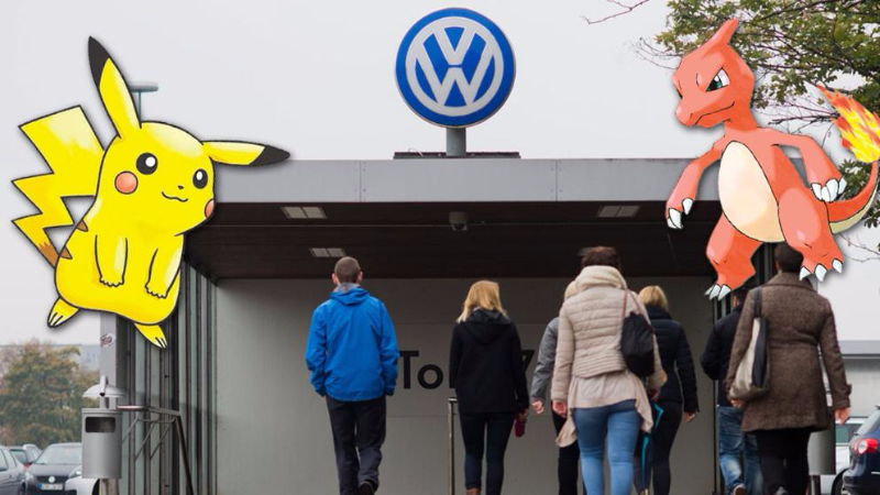 Деньги: Сотрудникам Volkswagen запрещено ловить покемонов