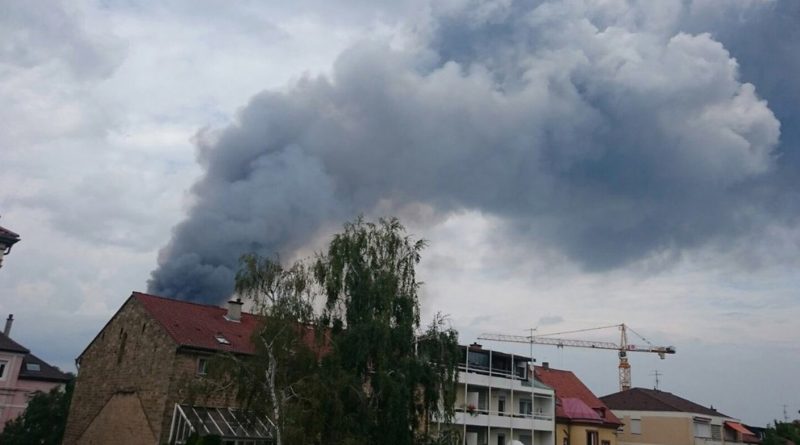 Новости: Пожарные два дня не могли погасить огонь в Ландау (фото, видео)