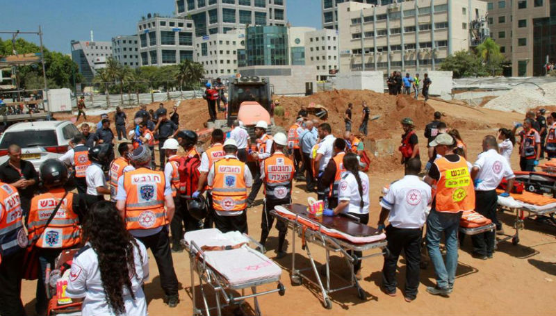 Новости: В Тель-Авиве рухнула подземная парковка