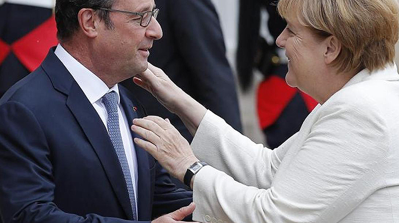Новости: Меркель и Олланд встретились накануне саммита ЕС