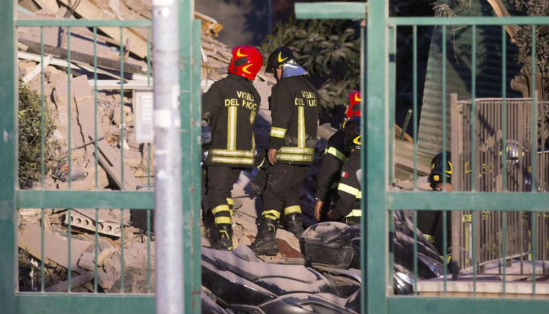 Новости: В Риме обрушился жилой дом