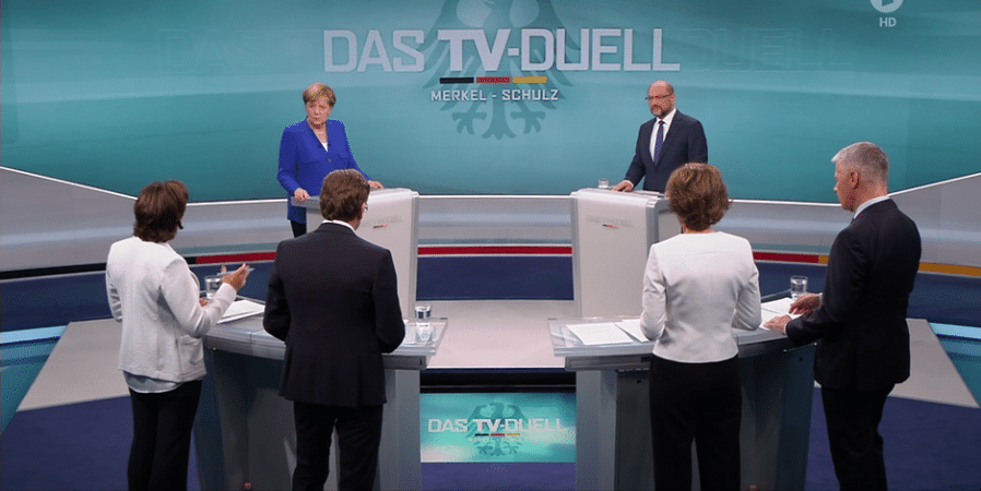 Политика: Телевизионные дебаты: Меркель обошла Шульца
