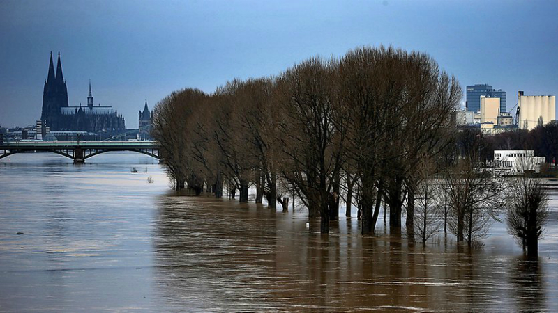 Погода: Уровень воды в Рейне начал постепенно снижаться