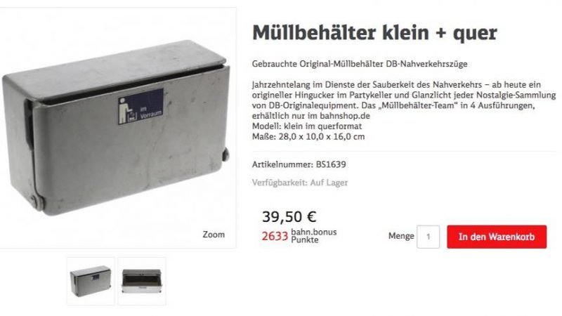 Общество: Deutsche Bahn продает старые мусорные контейнеры: зачем и кому они нужны?