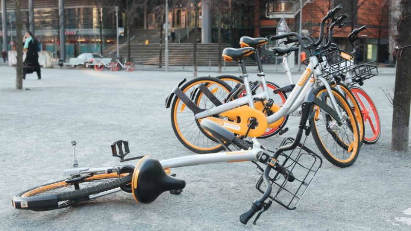 Общество: Компания-банкрот Obike оставила в немецких городах тысячи велосипедов