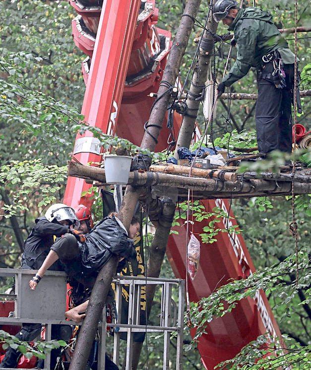 Происшествия: Спасая лес, активисты забросали полицейских фекалиями