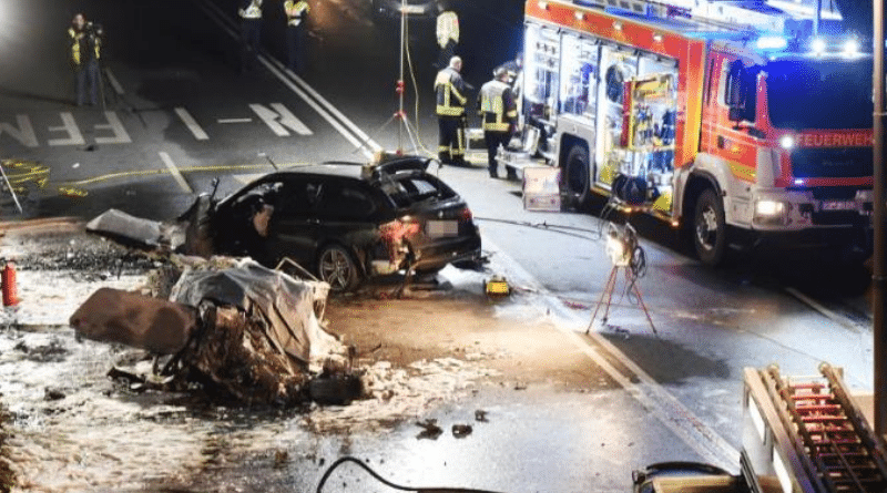 Происшествия: Ужасное ДТП в Оффенбахе: двое сгорели в машине, еще двое – в тяжелом состоянии