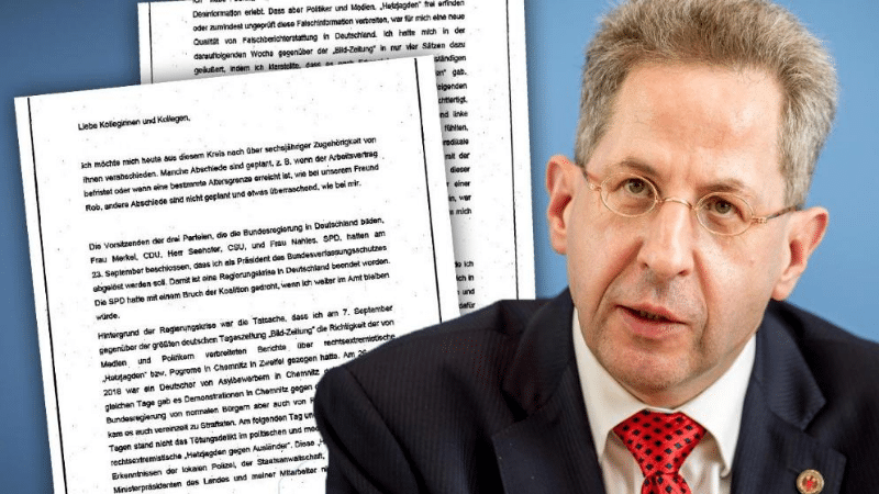 Политика: Ханс-Георг Маасен покинул пост главы ведомства по охране конституции