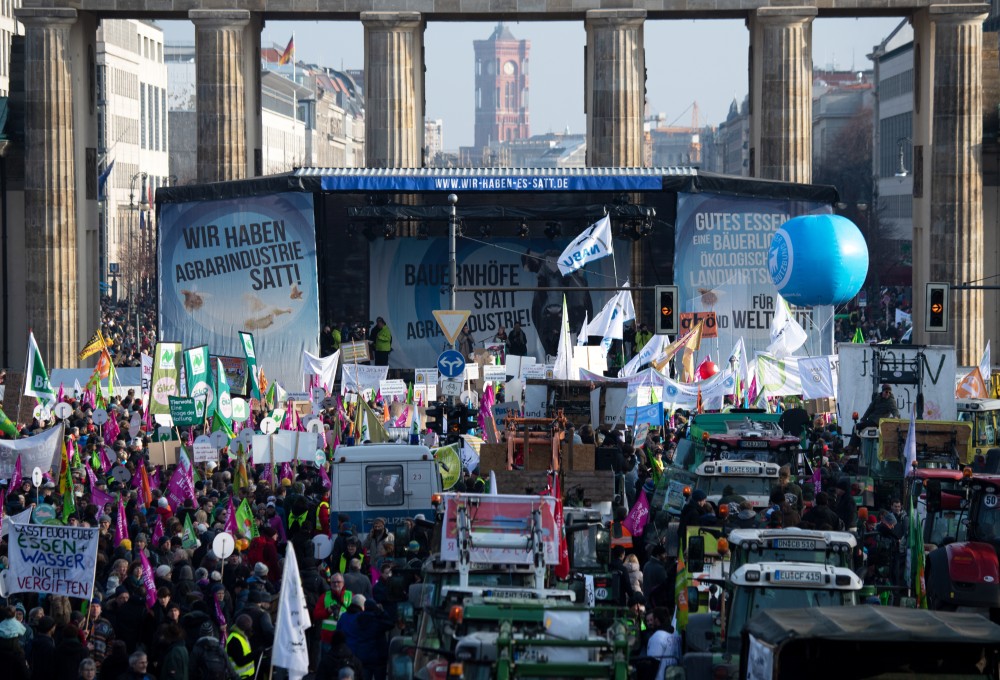 Политика: Тысячи немцев протестуют против индустриализации сельского хозяйства