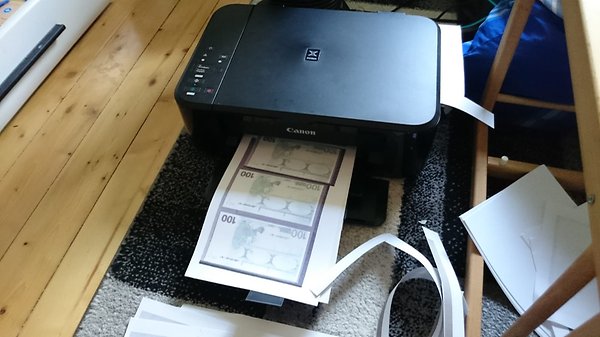 Происшествия: В Рейнланд-Пфальце девушка напечатала себе деньги на новую машину
