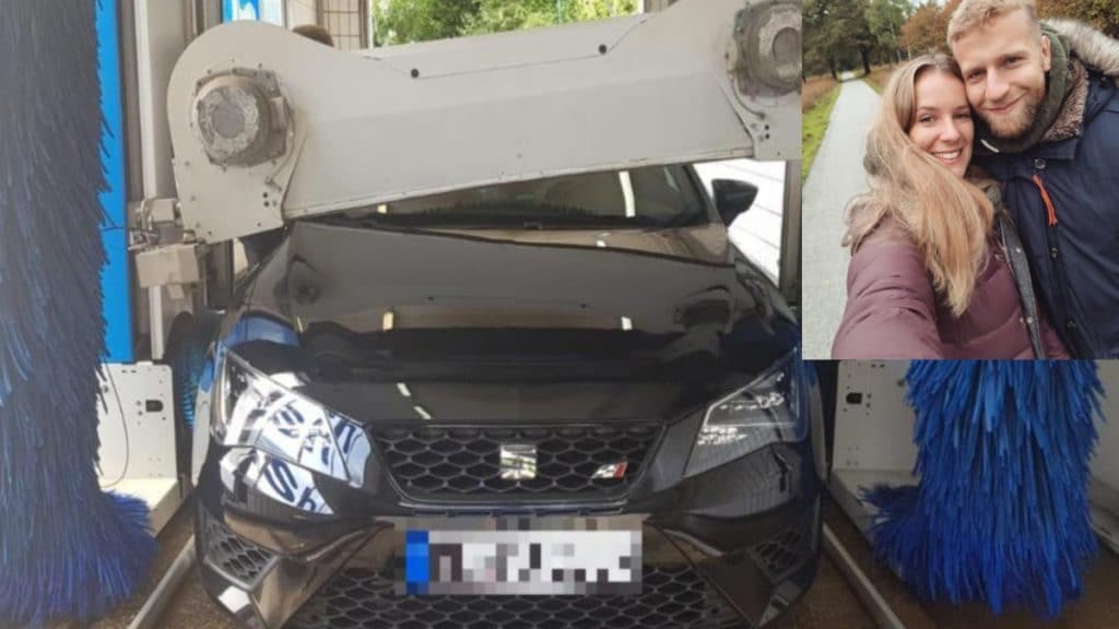 Происшествия: Автомойка превратила новую машину молодой пары в металлолом