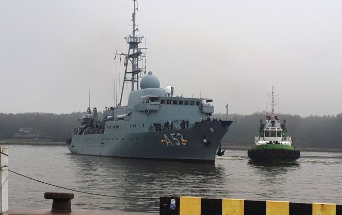 Мировая пресса: В литовский порт Клайпеда прибыли три судна ВМС Германии