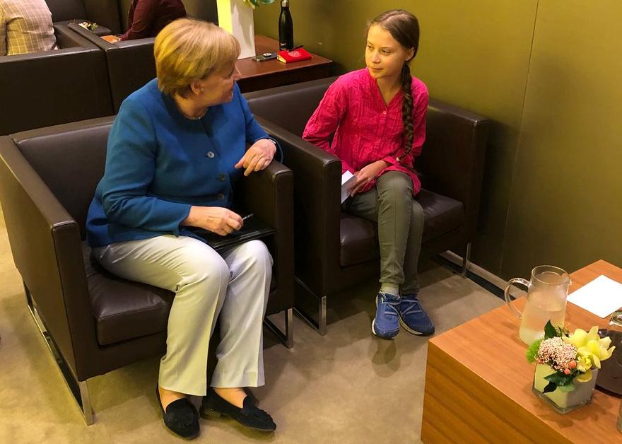 Политика: Грета поведала миру свой секрет об Ангеле Меркель