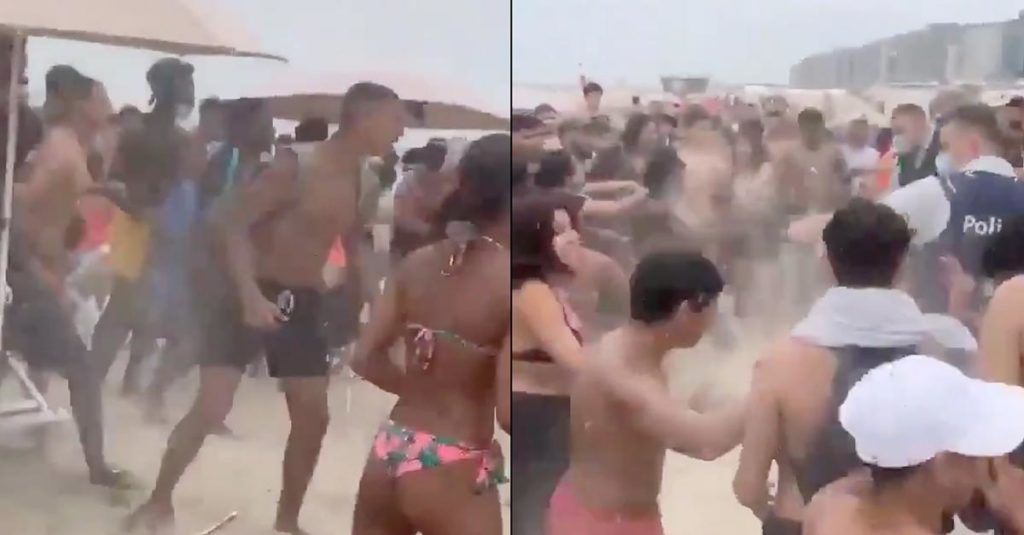 Происшествия: Массовая драка на пляже Северного моря: туристы напали друг друга с зонтами