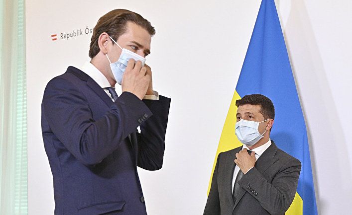 Мировая пресса: Страна (Украина): тайные встречи и перенос переговоров по Донбассу. Зачем Зеленский летал в Австрию