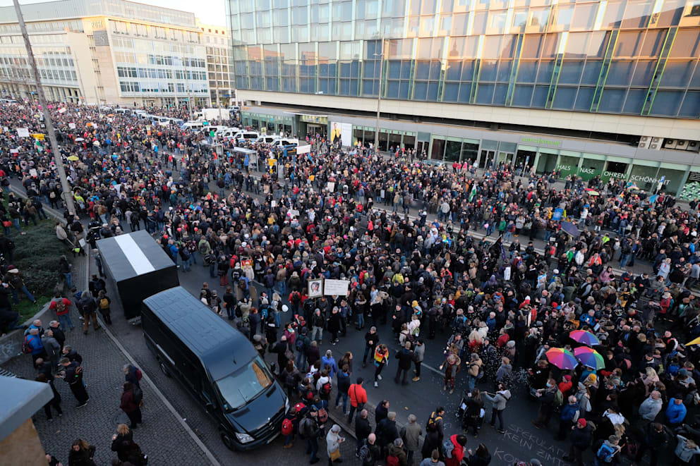 Общество: Важно: в субботу из-за множества демонстраций город Лейпциг будет закрыт
