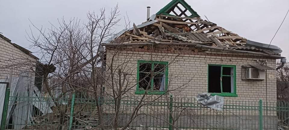 разрушенный дом в херсоне